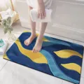 Non-Slip Absorbent Bath Mat Diatom Mud Floor Mat for Bathroom And Living Room Decor - Visual 3D Fleece - 13