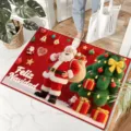 Kerst deurmat kristal fluweel feestelijke huisdecoratie vloermat schattig antislip tapijt - 40*60cm / Kerststijl 1
