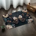 3D Butterfly Floor Mat, Absorbent Soft Mat for Bathroom, Elegant Floral Pattern Variant. - Butterfly 8