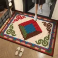 New Chinese style wool-knit diatomaceous earth absorbent floor mat for entryway and bathroom. - Wool Style 7