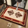 New Chinese woolen style diatom mud absorbent floor mat for entryway and anti-slip use. - Wool Style 13
