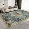 Detailed view of vintage Persian living room rug, showcasing intricate floral vintage pattern. - Persian Rug - 8