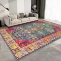 Persian style living room carpet, durable anti-slip floor mat for bedroom, home decor rug - 80*120cm (Washed Faux Cashmere) / Persian Rugs - 1