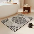 Minimalist bathroom floor mat, fast drying anti-slip absorbent mat for home shower room. - 40*60cm (Diatomaceous Mud) / Simple Stripes - 16