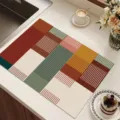 Diatomeeenaarde droogmat keuken afdruipmat koffiezetapparaat mat geometrisch design - Grensoverschrijdend ruitpatroon-16