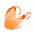 Masque de protection facial transparent orange anti-buée et visière de bouche. - Orange Transparent