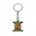 Metall Schlüsselanhänger im Rollen Design mit Gaming Motiv, robuste Legierung antikes Finish. - Charm-Anhänger / Standard