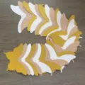 Ghirlanda di carta a farfalla oro rosa e oro per decorazione appendiabiti festa di compleanno. - Grande Oro & Oro Champagne & Bianco