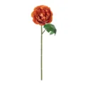 Fiore di seta ranuncolo arancione artificiale stelo singolo per decorazione casa - Arancione