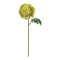 Stelo di peonia artificiale in seta verde, variante per la decorazione d'interni. - Verde