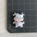 Schattige koe hars platte rug bedel voor DIY telefoonhoesje haarspelden schoenbedels. - 2 Stuks/Verpakking / Staande Koe