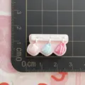 Hars miniatuur koffiekop wandrek bedel DIY ambachtelijk accessoire voor haarspelden hoesjes - Roze Muurhangende Set