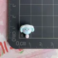 Mini blue resin cream animal hairclip DIY charm cute kawaii handmade accessory craft - Blue Dog Popsicle (Mini)