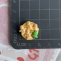 Cute Christmas gingerbread men resin charm DIY phone case hair clip accessory decorative piece - Four Gingerbread Men Cake