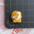 Hars dubbel ei toast cabochon DIY haarspeld sleutelhanger koelkastmagneet knutselaccessoire - Dubbel Spiegelei Drievoudige Toast