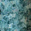 Light blue iridescent butterfly DIY charms bulk resin nail art hair clip accessories - Mini Butterfly With Hole / 1 Piece / Blue