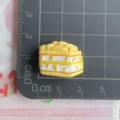 Mini resin cake charm for DIY crafts, hair clips, and cute phone case resin decorations. - Mango Pudding Dessert