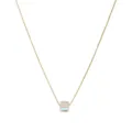 S925 Silber Aurora Kristall Wuerfel Halskette, exquisite minimalistische Kette fuer Damen. - 8mm / Gold