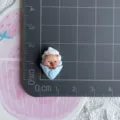 Mini resin capybara dessert charm for DIY phone case hairpin shoes decoration small accessory - Blue Ice Cream Cone Capybara