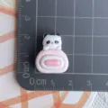 Dije de resina rollo de pastel panda, parche DIY funda de teléfono y accesorio. - Panda Rollo de Pastel Rosa