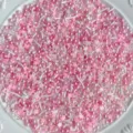 Ροζ και λευκά charms για slime mix, αστέρια από πολυμερή πηλό και πέρλες λεπτομέρεια κοντινή. - 20g / Φωτεινό Ροζ