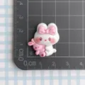 Pink Bowknot Rabbit Hugging Pink Rabbit Doll
