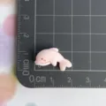 Small pink dolphin resin charm, cute ocean animal flatback for phone case hair clip diy crafting - Pink Leaping Dolphin