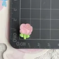 Mini cabochon rose fleur transparente en résine DIY breloques pour accessoires de cheveux - Mini Rose Rose