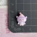 Resin cute bear cabochon for DIY hair clips, phone cases and handmade crafts decoration. - Purple Owl (06)
