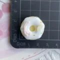 DIY resin donut charm cute simulation food accessory for handmade phone case craft jewelry making - Yellow White Knot & Fan Donut (06)