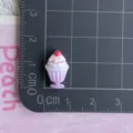 Bellissimo mini cabochon gelato ciliegia in resina per custodia telefono e accessorio - Mini / Gelato In Calice Viola