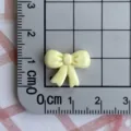 Mini κίτρινος φιόγκος ρητίνης για nail art, σκουλαρίκια, μπρελόκ και τσιμπιδάκια. - Κίτρινο Μίνι Φιόγκος
