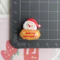 Resin Christmas Santa Claus cabochon DIY phone case hair clip accessory craft decoration miniature. - Merry Christmas Santa Claus