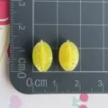 Mini ciondoli di frutta carambola in resina simpatici accessori custodia telefono 2pz - Carambola (08)