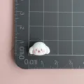 Mini white dog head resin charm flatback DIY nail art craft accessory cute jewelry decor - White Lop-Eared Dog / Mini Pack