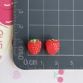 Miniatura resina lampone ciondoli DIY accessori cover telefono frutta carina 2pezzi - Lampone (05)