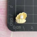 Resin seashell pearl charm detail view, perfect for DIY phone case and hairpin decoration. - Open Pearl Shell