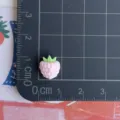 Mini ciondolo di frutta in resina rosa cabochon per nail art custodia per telefono decorazione - Stile Fragola