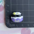 Halloween purple cauldron resin flatback charm for DIY hair clips phone case accessories - Purple Expression Candy Bag