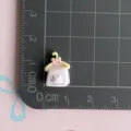 Mini ciondolo in resina asciugamano coniglietto accessorio per forcine custodie e portachiavi - Asciugamano Viola (5)