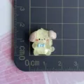 Mini cute puppy resin cabochon for DIY hair clip, phone case, and keychain accessories. - Yellow Luminous Dog