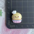 Cute resin cake cabochon DIY charm with chef hat for phone case hairpin jewelry making crafts. - Chef Hat Round Cake