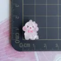 Luminous dinosaur resin charm miniature animal craft pendant for phone case DIY accessories - Pink Luminous Dinosaur