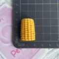 Breloque maïs en résine jaune cabochon nourriture miniature pour pince à cheveux porte-clés - Jaune Demi-Maïs