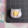 Resin cat cheese cream DIY craft accessory detail view for custom phone case making. - Transparent Cheese Cat Cake (No.6)