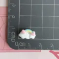 Mini resina nuvola arcobaleno ciondolo fai da te accessorio per custodia del telefono - Mini Nuvole Arcobaleno Cuore Rosa