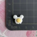 Mini resina uovo al tegamino Mickey forma DIY cabochon carino custodia telefono decoro - Uovo con Testa di Cartone Animato