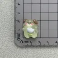 Cane in resina luminoso carino con fiore per accessori decorativi custodia per telefono - Cane Giallo Fiore Bianco Luminoso