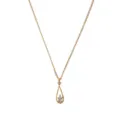 Collar Con Colgante De Gota De Diamante Plata S925 Elegante Cadena De Clavícula Joya - Plata 925 / Dorado