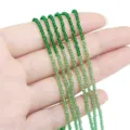 Grüne, facettierte Kristall-Glasperlen mit Farbverlauf für DIY Armband Schmuckherstellung. - 195 Stück/Packung (37cm) / 2mm (0.5mm Loch) / Grün